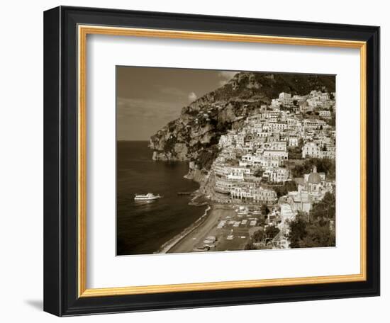 Village of Positano, Amalfi Coast, Campania, Italy-Steve Vidler-Framed Photographic Print