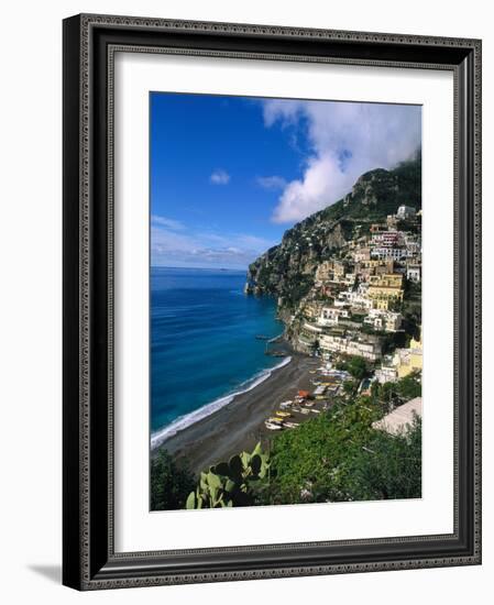 Village of Positano, Italy-Bill Bachmann-Framed Photographic Print