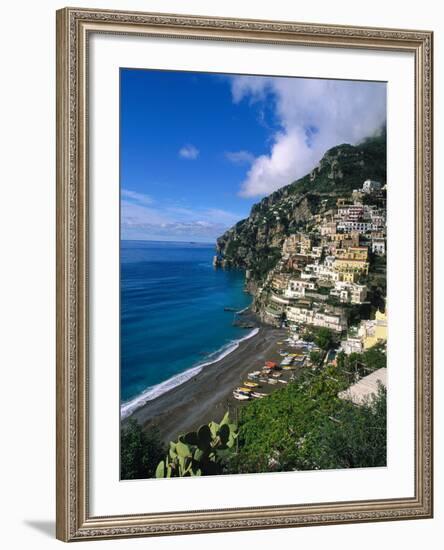 Village of Positano, Italy-Bill Bachmann-Framed Photographic Print