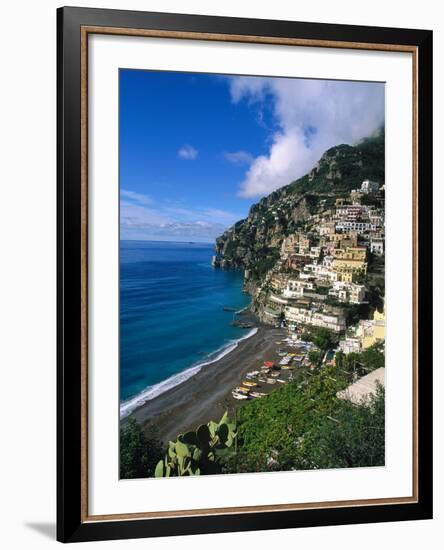 Village of Positano, Italy-Bill Bachmann-Framed Photographic Print