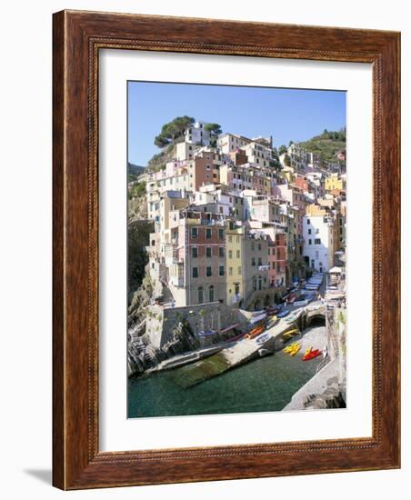 Village of Riomaggiore, Cinque Terre, Unesco World Heritage Site, Liguria, Italy-Richard Ashworth-Framed Photographic Print