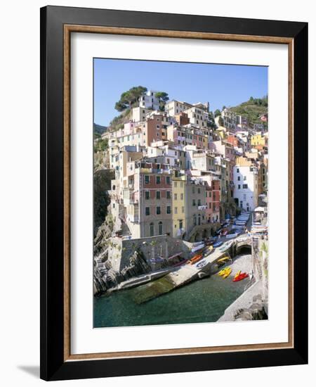 Village of Riomaggiore, Cinque Terre, Unesco World Heritage Site, Liguria, Italy-Richard Ashworth-Framed Photographic Print