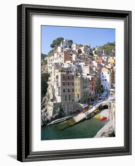 Village of Riomaggiore, Cinque Terre, Unesco World Heritage Site, Liguria, Italy-Richard Ashworth-Framed Photographic Print