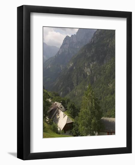 Village of Strmec, Soca Valley, Triglav National Park, Julian Alps, Slovenia-Eitan Simanor-Framed Photographic Print