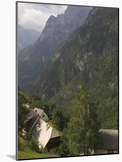 Village of Strmec, Soca Valley, Triglav National Park, Julian Alps, Slovenia-Eitan Simanor-Mounted Photographic Print