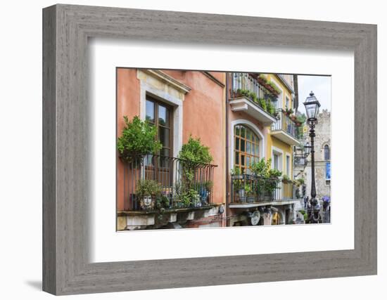 Village of Taormina. Sicily. Italy-Tom Norring-Framed Photographic Print