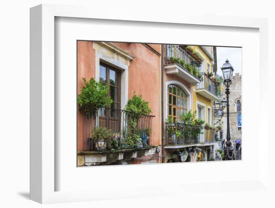 Village of Taormina. Sicily. Italy-Tom Norring-Framed Photographic Print