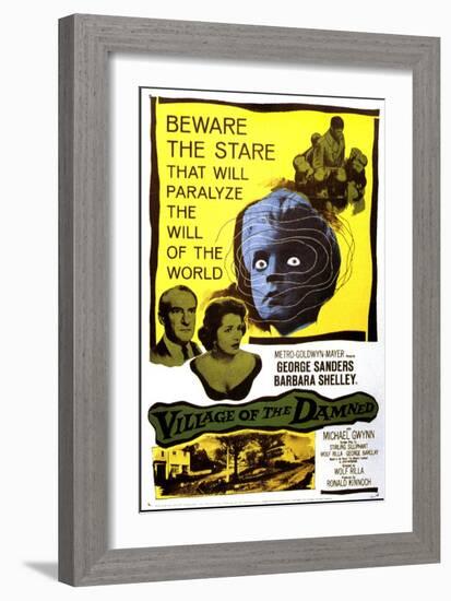 Village of the Damned, George Sanders, Barbara Shelley, 1960-null-Framed Premium Giclee Print