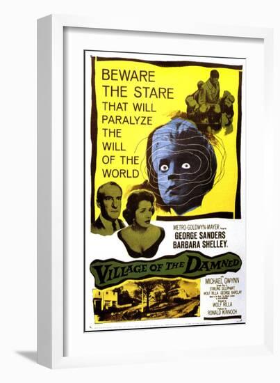 Village of the Damned, George Sanders, Barbara Shelley, 1960-null-Framed Premium Giclee Print