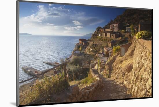 Village of Yumani on Isla del Sol (Island of the Sun), Lake Titicaca, Bolivia, South America-Ian Trower-Mounted Photographic Print