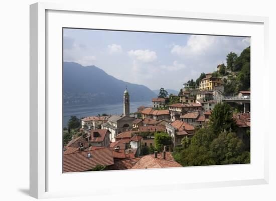 Village Overlooking Lake Garda, Italian Lakes, Lombardy, Italy, Europe-James Emmerson-Framed Photographic Print