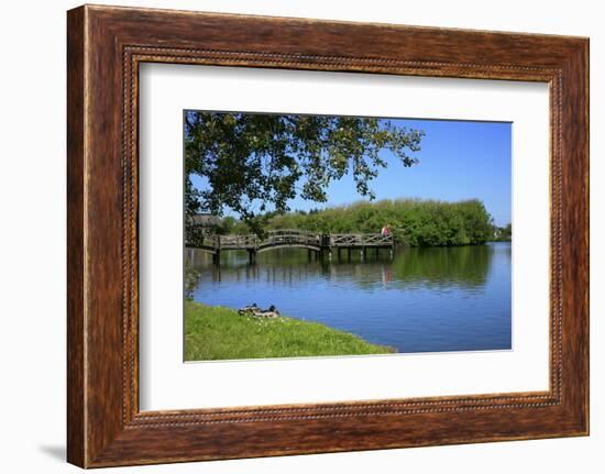 Village Pond in Wenningstedt (Municipality) on the Island of Sylt-Uwe Steffens-Framed Photographic Print