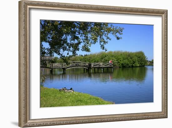 Village Pond in Wenningstedt (Municipality) on the Island of Sylt-Uwe Steffens-Framed Photographic Print