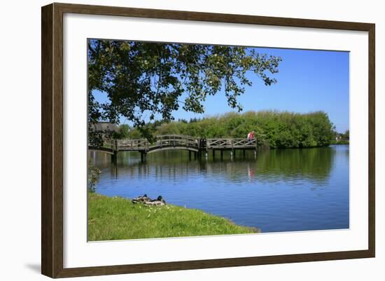 Village Pond in Wenningstedt (Municipality) on the Island of Sylt-Uwe Steffens-Framed Photographic Print