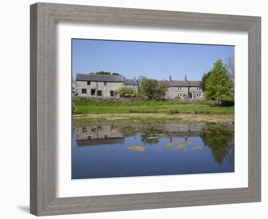 Village Pond, Monyash, Peak District, Derbyshire, England, United Kingdom, Europe-Frank Fell-Framed Photographic Print