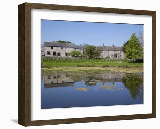 Village Pond, Monyash, Peak District, Derbyshire, England, United Kingdom, Europe-Frank Fell-Framed Photographic Print