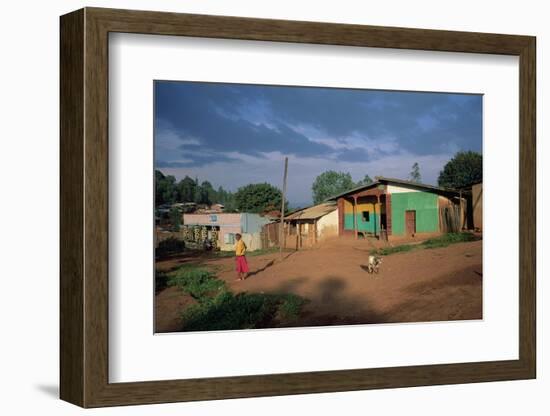 Village Scene, Goulisoo, Oromo Country, Welega State, Ethiopia, Africa-Bruno Barbier-Framed Photographic Print