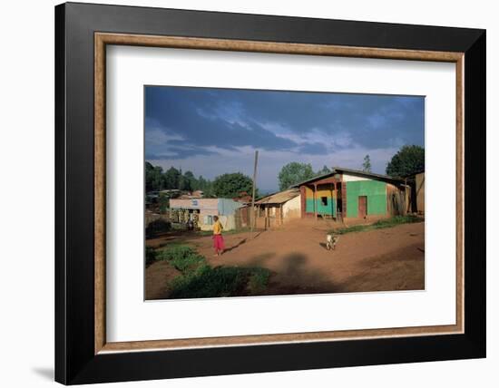 Village Scene, Goulisoo, Oromo Country, Welega State, Ethiopia, Africa-Bruno Barbier-Framed Photographic Print