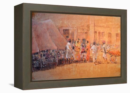 Village Scene, Jaipor-Lincoln Seligman-Framed Premier Image Canvas