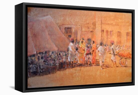 Village Scene, Jaipor-Lincoln Seligman-Framed Premier Image Canvas