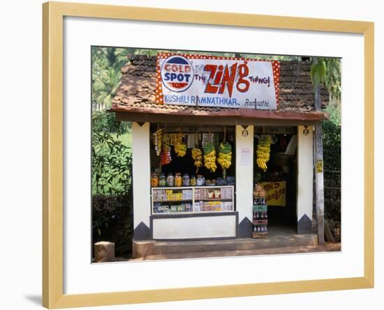 Village Shop, Hindu Ponda, Goa, India-Michael Short-Framed Photographic Print