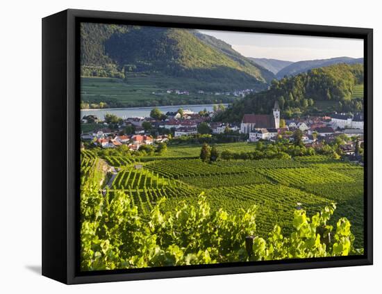 Village Spitz Nested in the Vineyards of the Wachau. Austria-Martin Zwick-Framed Premier Image Canvas