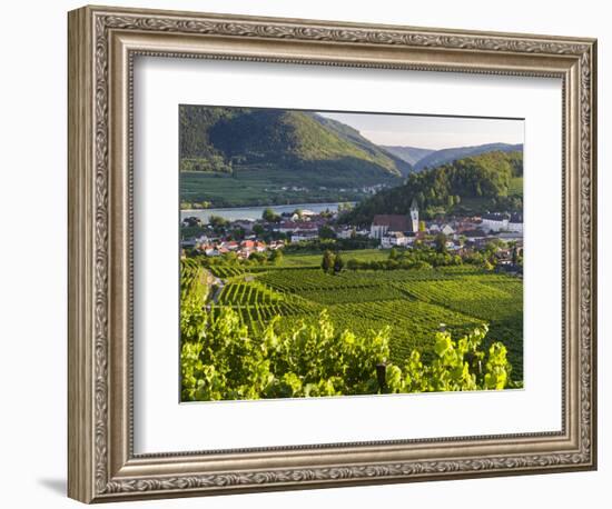 Village Spitz Nested in the Vineyards of the Wachau. Austria-Martin Zwick-Framed Photographic Print