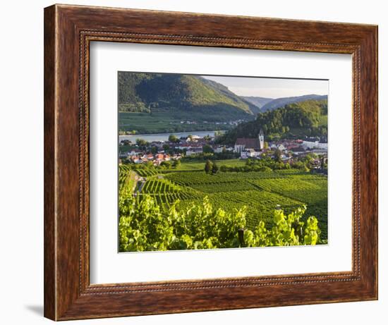 Village Spitz Nested in the Vineyards of the Wachau. Austria-Martin Zwick-Framed Photographic Print