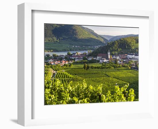 Village Spitz Nested in the Vineyards of the Wachau. Austria-Martin Zwick-Framed Photographic Print