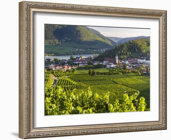 Village Spitz Nested in the Vineyards of the Wachau. Austria-Martin Zwick-Framed Photographic Print