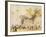 Village Square in the Bay of Hong Kong, Plate 5 from "Sketches of China"-Auguste Borget-Framed Giclee Print