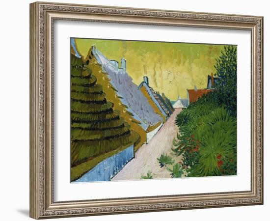 Village Street in Saintes-Maries, 1888-Vincent van Gogh-Framed Giclee Print