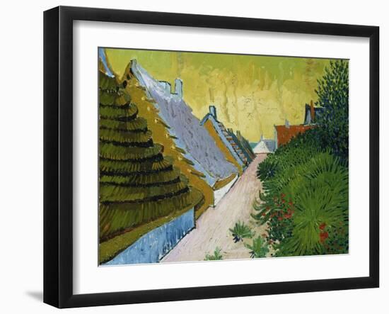 Village Street in Saintes-Maries, 1888-Vincent van Gogh-Framed Giclee Print