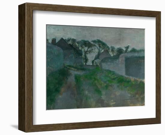 Village Street, Saint Valery-Sur-Somme, 1896-1898-Edgar Degas-Framed Giclee Print