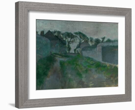 Village Street, Saint Valery-Sur-Somme, 1896-1898-Edgar Degas-Framed Giclee Print