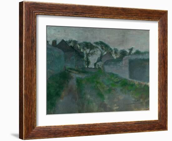 Village Street, Saint Valery-Sur-Somme, 1896-1898-Edgar Degas-Framed Giclee Print