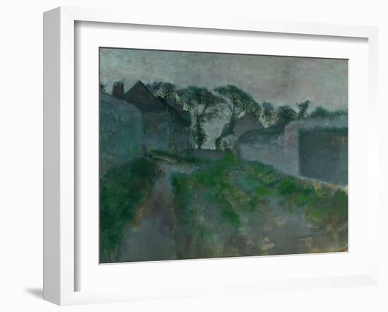 Village Street, Saint Valery-Sur-Somme, 1896-1898-Edgar Degas-Framed Giclee Print