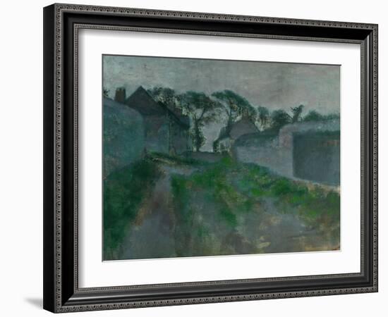 Village Street, Saint Valery-Sur-Somme, 1896-1898-Edgar Degas-Framed Giclee Print