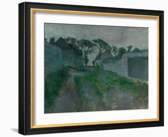 Village Street, Saint Valery-Sur-Somme, 1896-1898-Edgar Degas-Framed Giclee Print