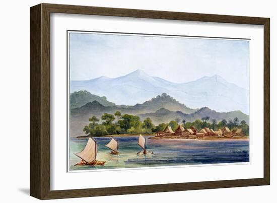 Village, Sumatra, Indonesia, 1906-Ernst Heinrich Philipp August Haeckel-Framed Giclee Print