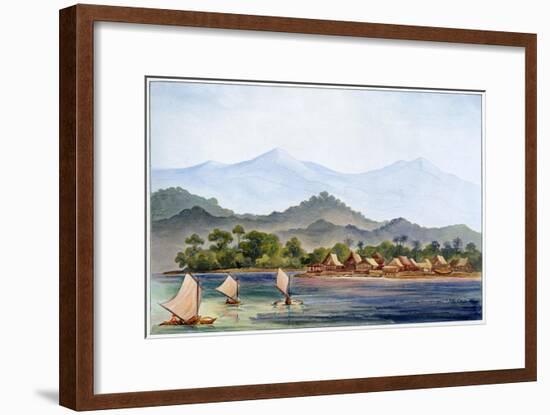 Village, Sumatra, Indonesia, 1906-Ernst Heinrich Philipp August Haeckel-Framed Giclee Print