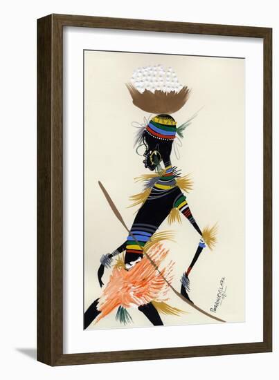 Village Treck 1, 2008-Oglafa Ebitari Perrin-Framed Giclee Print