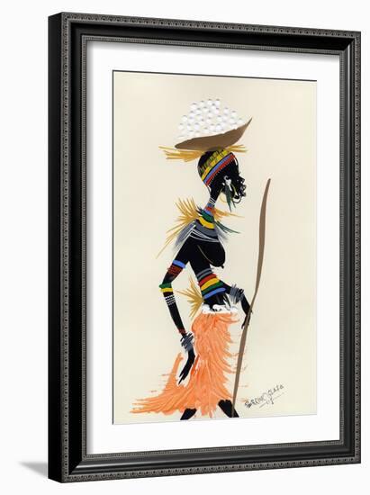 Village Treck 3, 2008-Oglafa Ebitari Perrin-Framed Giclee Print