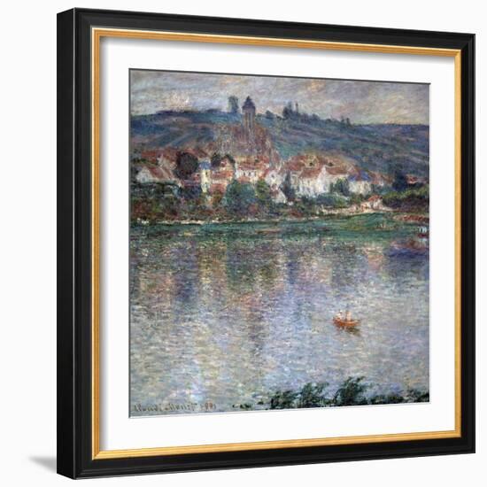 Village Vétheuil, 1901-Claude Monet-Framed Giclee Print