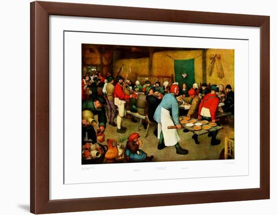 Village Wedding-Pieter Bruegel the Elder-Framed Art Print