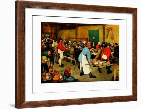 Village Wedding-Pieter Bruegel the Elder-Framed Art Print