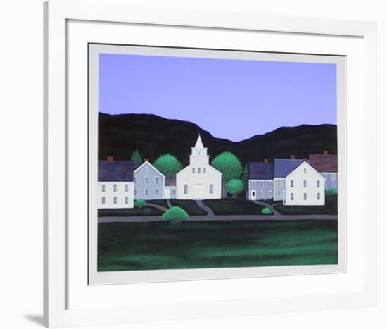 Village with Church 20-Theodore Jeremenko-Framed Limited Edition