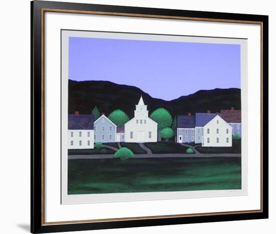 Village with Church 20-Theodore Jeremenko-Framed Limited Edition