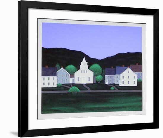 Village with Church 20-Theodore Jeremenko-Framed Limited Edition