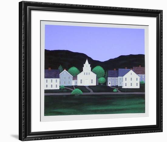 Village with Church 20-Theodore Jeremenko-Framed Limited Edition